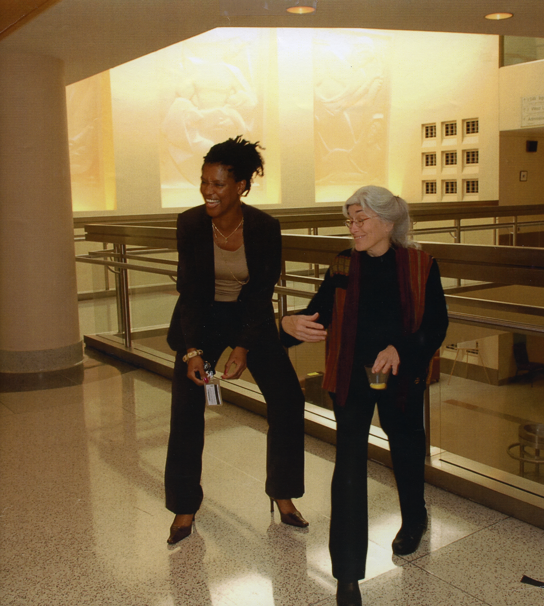 Linda-Brown-laughing-with-Tammie-Edwards-Medical-Arts-Chief